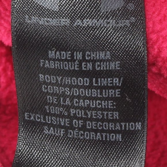 Under Armour Pink Hoody Kangaroo Pocket Size YSM/JP - Picture 7 of 12